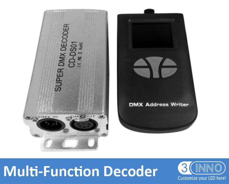 DMX décodeur LED DMX décodeur 512 canaux DMX décodeur DMX adresse écrivain DMX512 décodeur DMX convertisseur DMX WS2811 décodeur Super LED variateur