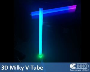 RGB LED Tube Tube Vertical 3D DMX Tube Vertical laiteux Tube LED lumière 3D Tube Meteor LED LED Snowfall lumières LED Meteor Tube Madrix Compatible feux LED verticale Tube